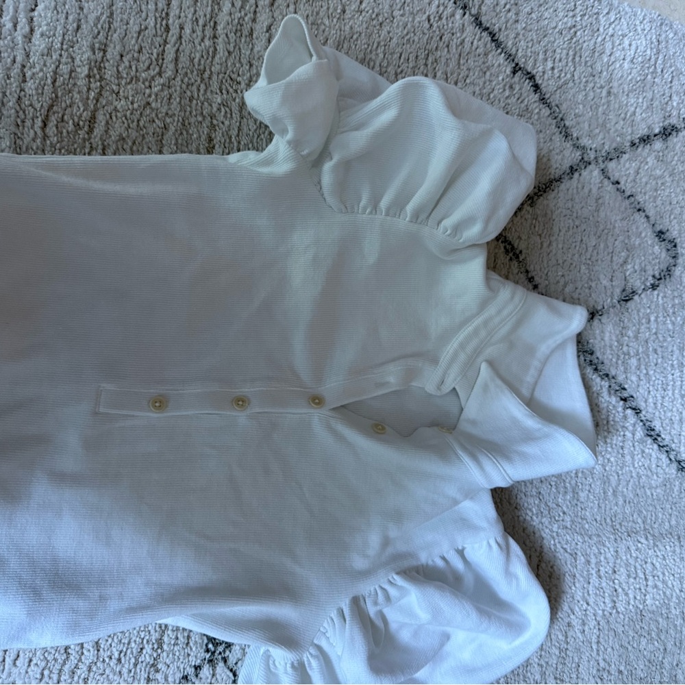 Express White Ribbed Knit Top - Picture 2 of 6